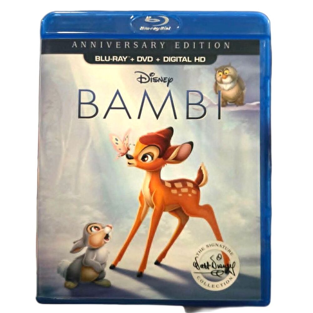 Bambi Blu-ray + DVD Anniversary Edition (No Code) Disney signature Collection